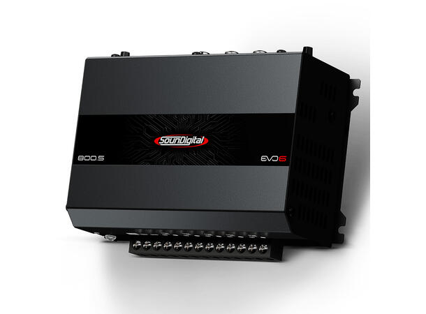 SounDigital SD800.5 EVO6 2 ohm 4x100W+400W, 4Ohm, 5-kanaler 