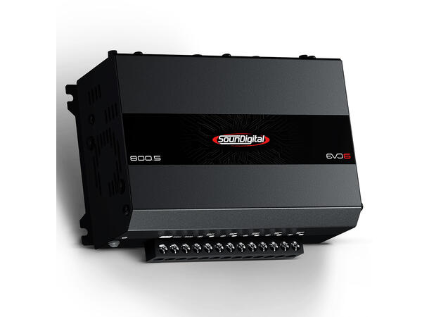 SounDigital SD800.5 EVO6 2 ohm 4x100W+400W, 4Ohm, 5-kanaler 