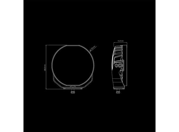 Strands Siberia Skylord 7", Sort 7", 5850 Lumen, per stykk 