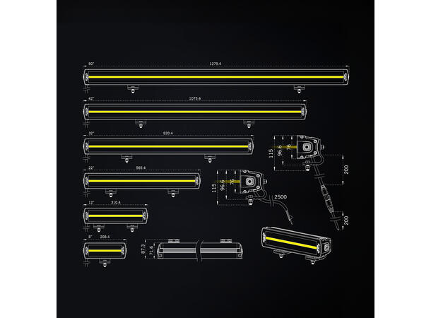 Strands Siberia XP DR 12" ledbar 12", 6120 Lumen, Xperience-mode 