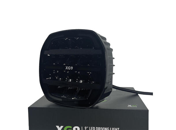 XG9 Driving Light Black Multicolor Parklys Hvit, Gul og Grønn. 