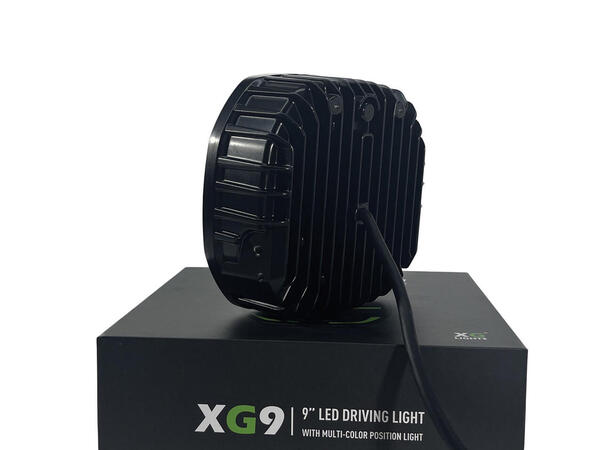 XG9 Driving Light Black Multicolor Parklys Hvit, Gul og Grønn. 