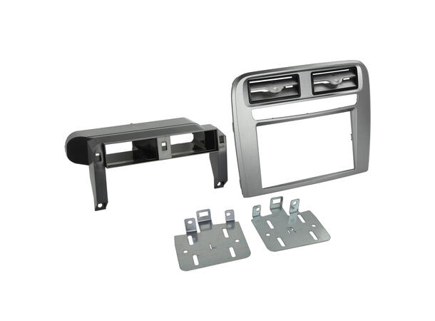 ACV 2-DIN monteringsramme - Sølv Fiat Grande Punto (2005-2009) 