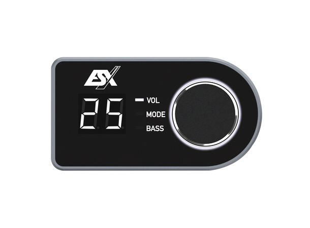 ESX LCD fjernkontroll 5m tilkoblingskabel og monteringshus 