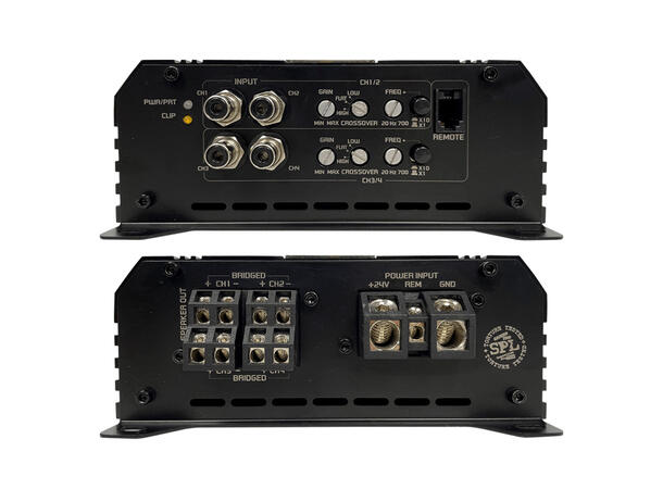 Ground Zero GZCA 300.Q1 4-kanals 4x345W RMS, 1 Ohm, SPL, Kl.D, Fulltone 