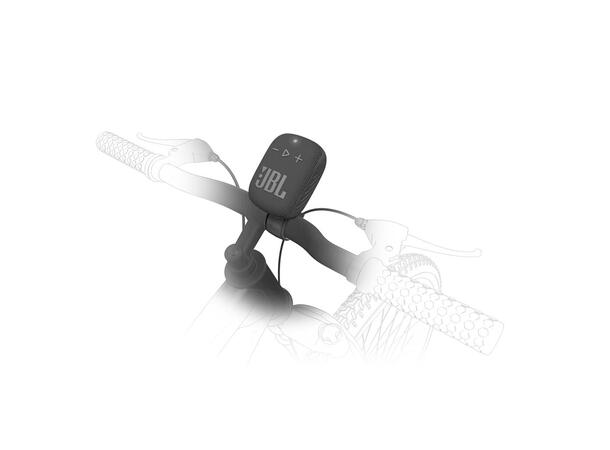 JBL Wind 3S bærbar høyttaler grå Bluetooth høyttaler med sykkelfeste 