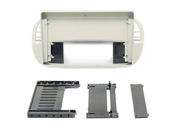 Monteringsramme for 9" spiller Fiat 500/500e (2007 - 2015) Elfenben 