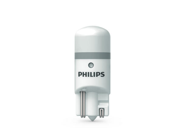 Philips W5W Ultinon Pro6000 LED LED, W5W, Godkjent LED pære, 2stk 