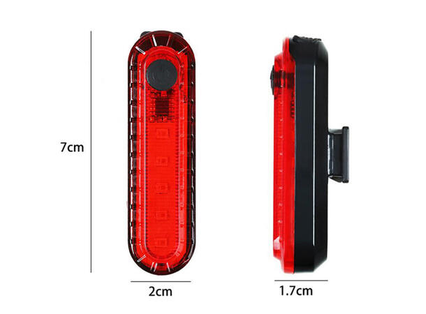 Speras UB4 baklykt for sykkel Oppladbar, USB Type-C 