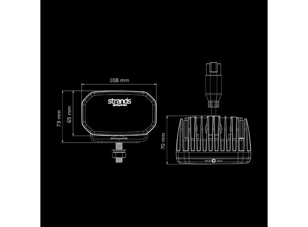 Strands FOR9T No-Glare arbeidslys LED, 1400 Lumen, 31W, pris per stk 