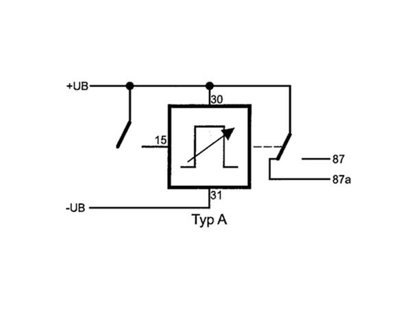 Wehrle Intervallrelé 10A 10A, Justerbar: 0,5 - 20min, 5-pin 