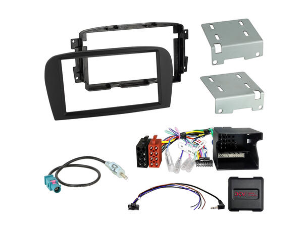 2-DIN monteringssett - komplett MB SL (2006-2008) u/akt.sys. 