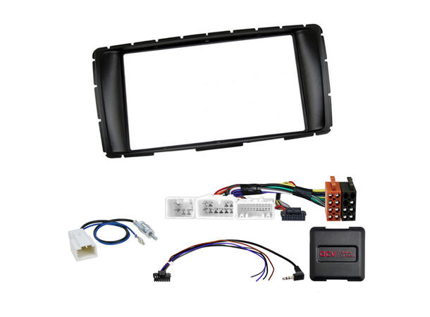ACV 2-DIN monteringssett - komplett Hilux (2012-2015) u/ryggekamera 
