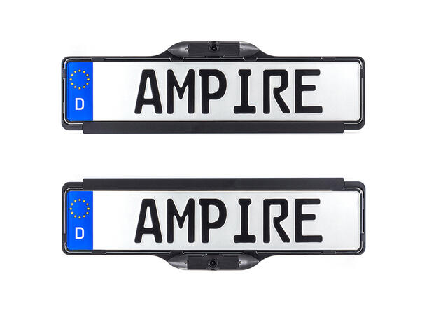 Ampire skiltplatekamera (AHD 1080p) Skiltplate med integrert kamera 
