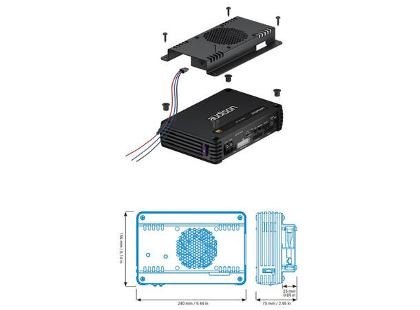Audison AFM-CLK kjølesett for Forza Max forsterkere 