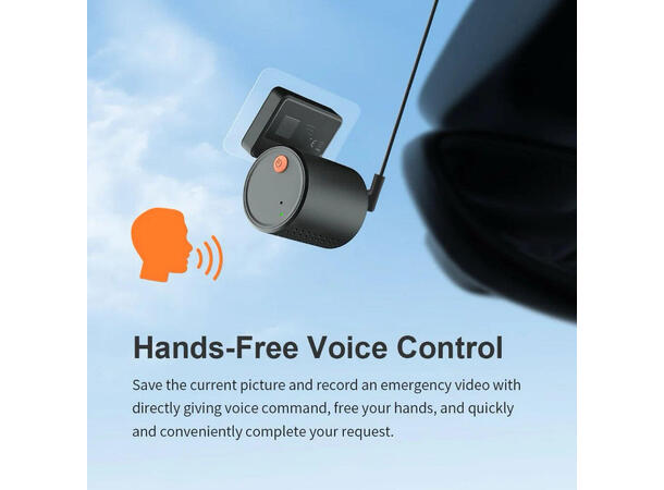 ConnectED Dashboardkamera mini 1-kanals, 2K, WIFI, 32GB 