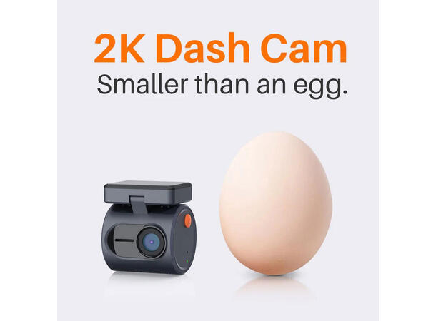 ConnectED Dashboardkamera mini 1-kanals, 2K, WIFI, 32GB 