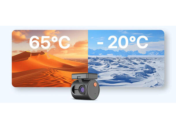 ConnectED Dashboardkamera mini 1-kanals, 2K, WIFI, 32GB 