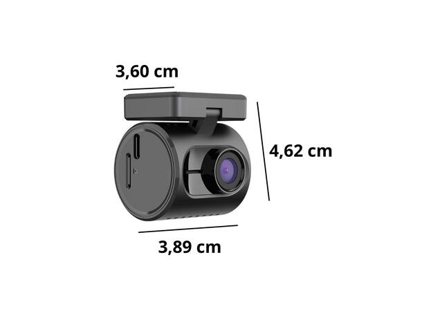 ConnectED Dashboardkamera mini 1-kanals, 2K, WIFI, 32GB 
