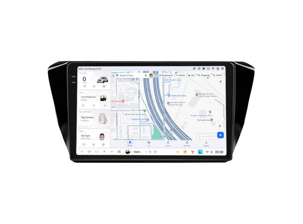 DUDU multimediaspiller med 10,1" skjerm Skoda Superb (2016-2018) Pianolakk 