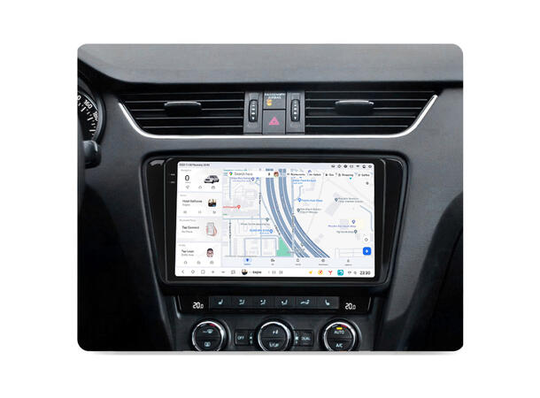 DUDU multimediaspiller med 10,1" skjerm Skoda Superb (2016-2018) Pianolakk 