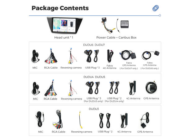 DUDU multimediaspiller med 10,1" skjerm VW Touran (2016-->) 