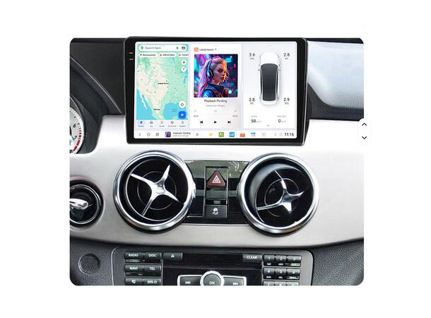DUDU multimediaspiller med 9,5" skjerm MB GLK (2011-2015) 