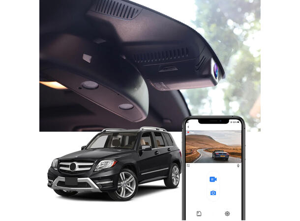 FITCAMX Integrert 4K Dashcam (front) MB GLK (X204) (2011-2015) 