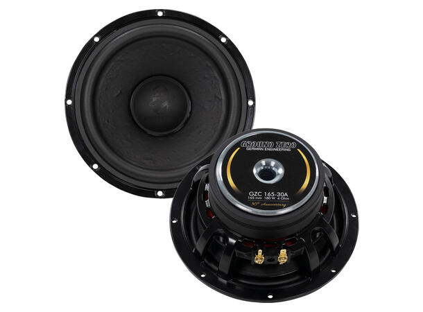 Ground Zero GZC 165-30A komponentsett 6,5", 140W RMS, 4 Ohm, Jubileumsmodell 