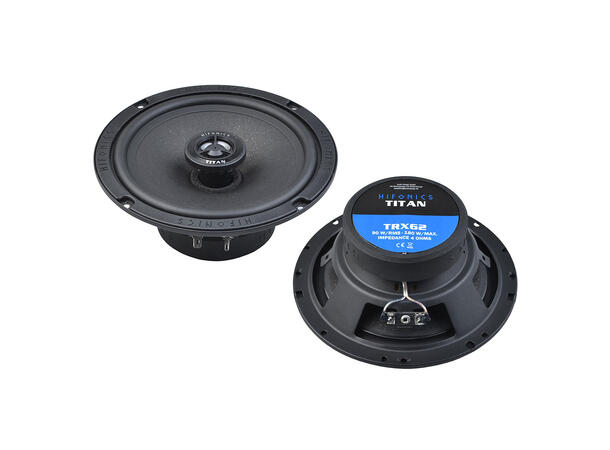 Hifonics TRX62 høyttalerpar 6,5", 90W RMS, 180W Maks, 4 Ohm 