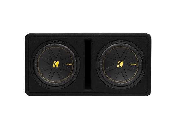 Kicker DCWC122 basskasse 2x12" i kasse, 600W RMS, 2 Ohm, CompC 