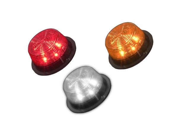 MLED Tri-Color Markeringslys Med hvit, rød, oransje og blinklys 