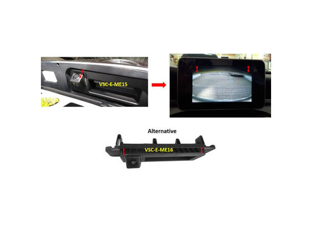 Navlinkz ryggekamera (CVBS) MB (2015-2023) 