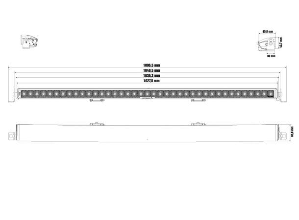 Optibeam Pure 1025 Work Arbeidslys, 35000 lumen, 388W 