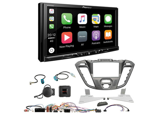 Pioneer SPH-DA230DAB Bilradiopakke Transit Custom (2013-2016) m/3.5" skjerm 