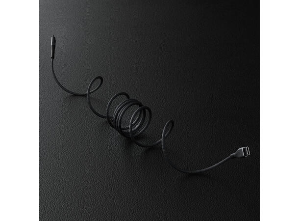 Statik Magstack Pro Sort USB-C (han) -> USB-C (han), 1 meter 