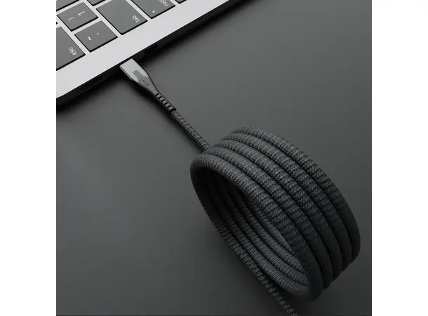 Statik Magstack Pro Sort USB-C (han) -> USB-C (han), 1 meter 