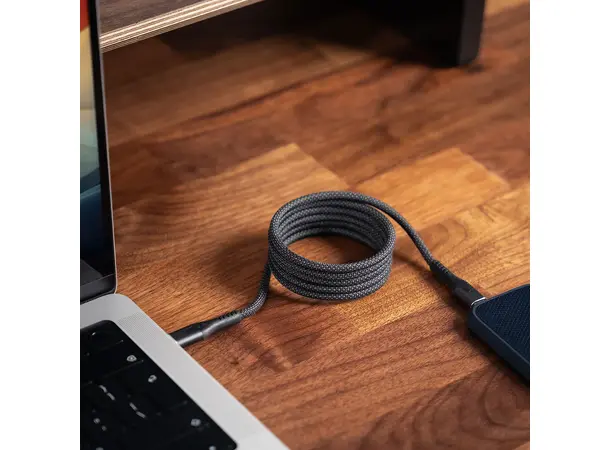Statik Magstack Pro Sort USB-C (han) -> USB-C (han), 1 meter 