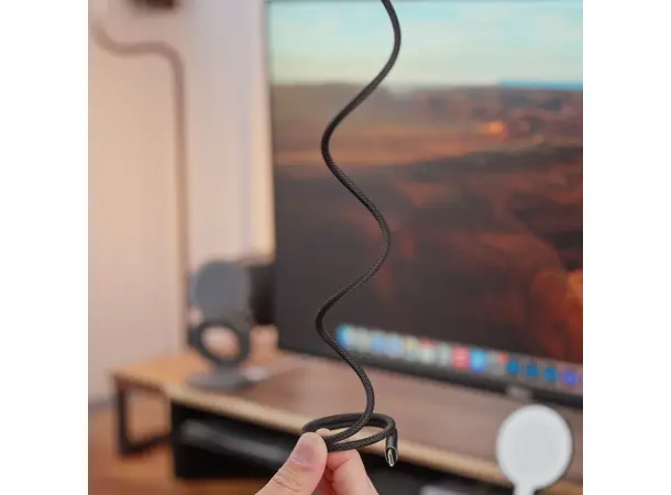 Statik Magstack Pro Sort USB-C (han) -> USB-C (han), 1 meter 