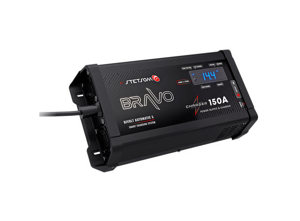Stetsom Bravo Charger 150A strømforsyn. 230V -> 12V , 150A strømforsyning. 