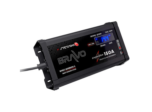 Stetsom Bravo Charger 150A strømforsyn. 230V -> 12V , 150A strømforsyning. 