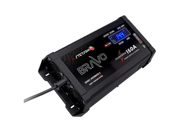 Stetsom Bravo Charger 150A strømforsyn. 230V -> 12V , 150A strømforsyning. 