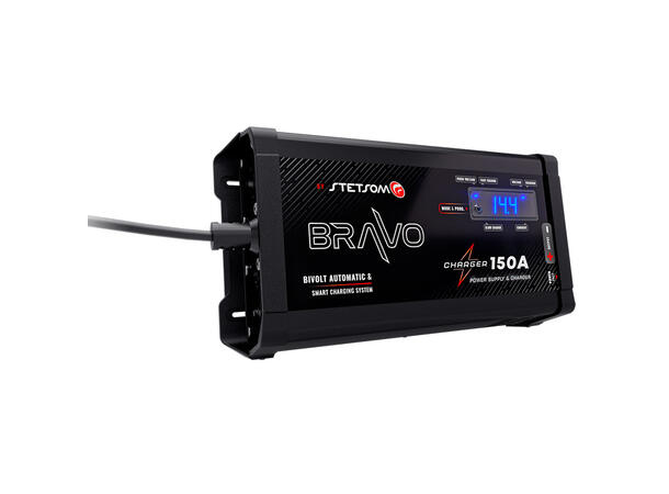 Stetsom Bravo Charger 150A strømforsyn. 230V -> 12V , 150A strømforsyning. 