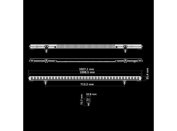 Strands Nuuk D-Line 40" Ledbar 40", 19600 Lumen, 200W, posisjonslys 