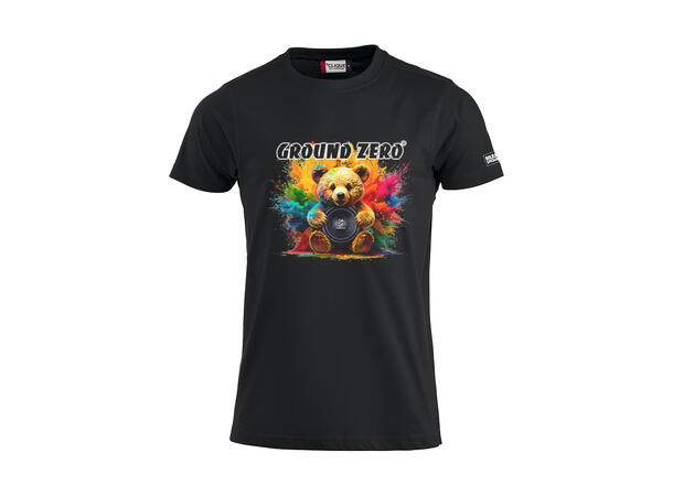 T-skjorte S Sort GZ Teddybear 1, Dame 