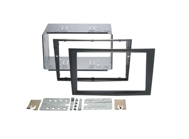 2-DIN monteringsramme - Rubbertouch Opel (2006-2015) 
