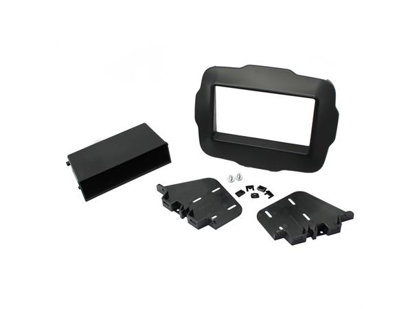 2-DIN monteringsramme - for normal dybde Jeep Renegade 2015 -> 