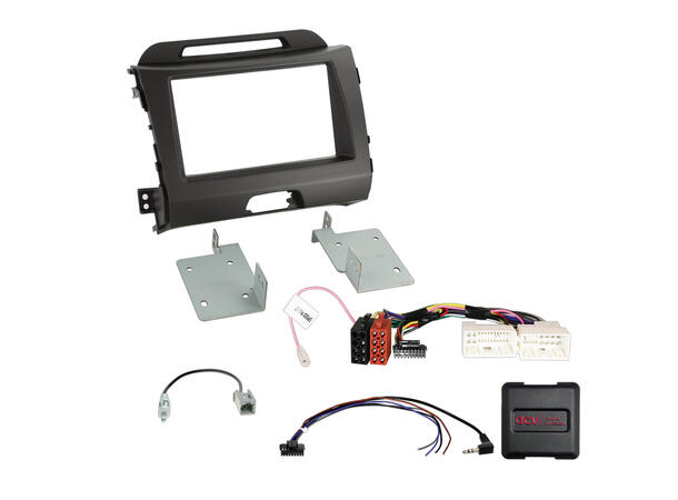ACV 2-DIN monteringssett - komplett Kia Sportage (2010-2015) u/Navigasjon 