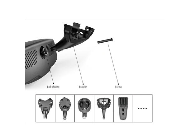 ACV Speilmonitorbrakett - Mercedes Til bruk sammen ACV speilmonitor 