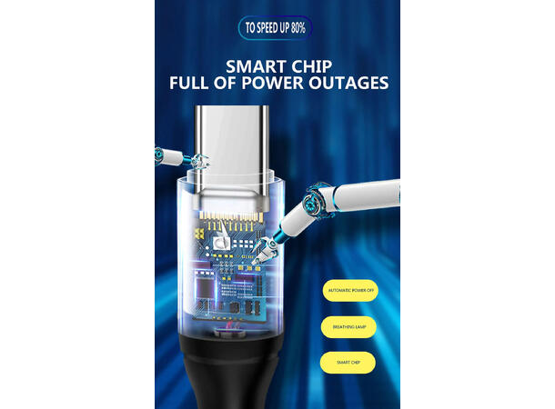 ConnectED Phone Kabel Type-A/C 1 meter, USB Type-A til USB Type-C 